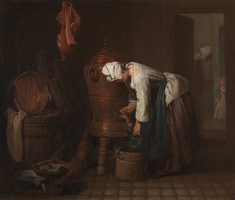 Jean Siméon Chardin - La cisterna dell'acqua, National Gallery, Londraù